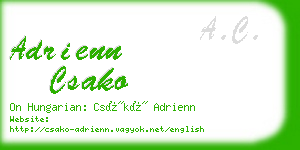 adrienn csako business card